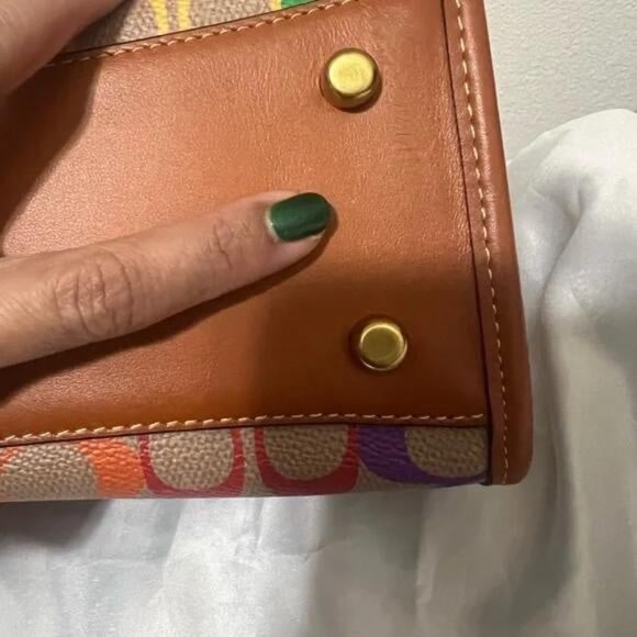 Coach Multicolor Signature Travel Bag